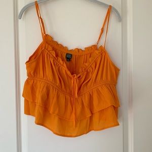 NWT Wild Fable Crop Top Sz L Orange